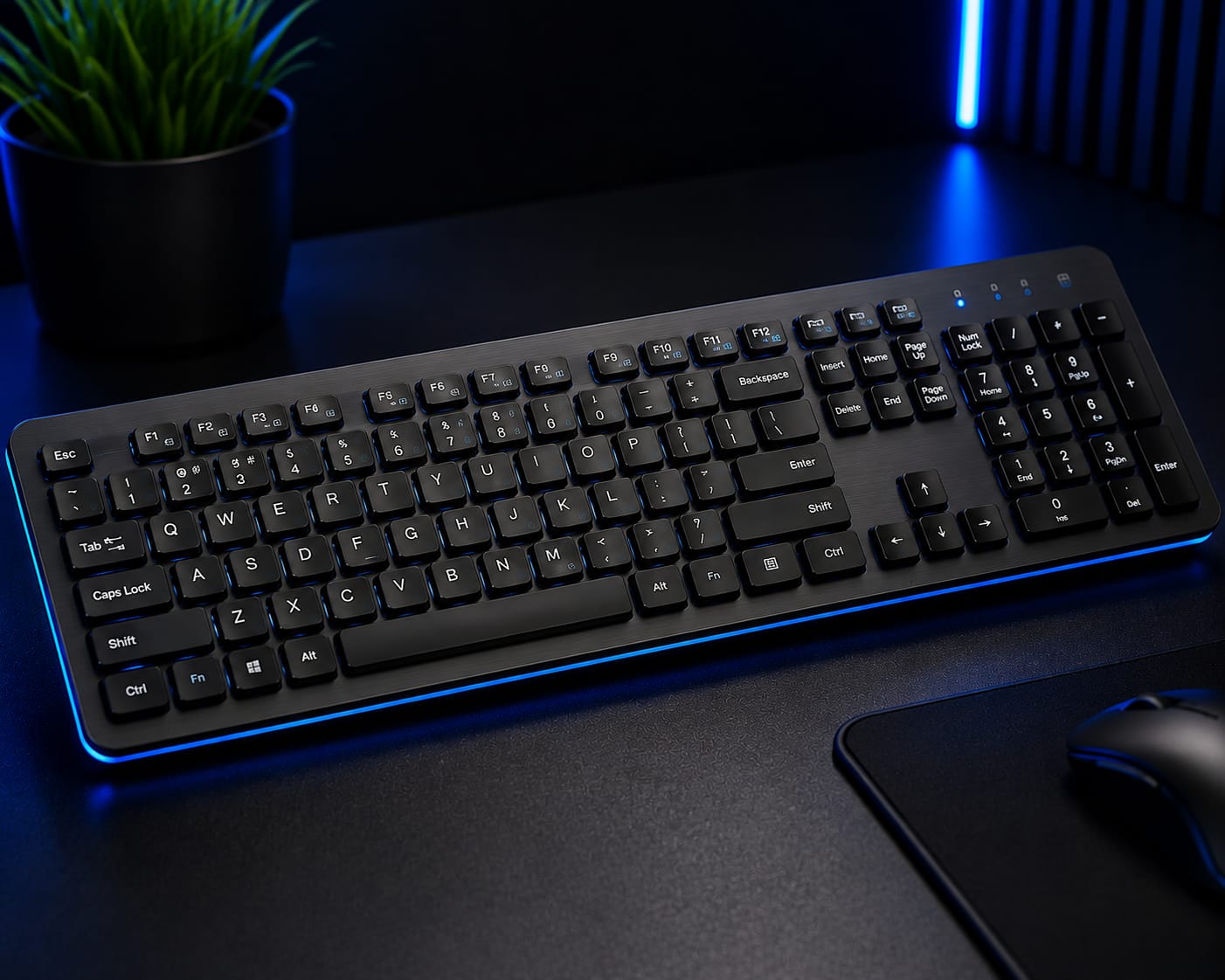 SWIFT Accessories full-size wireless keyboard with 2.4GHz connection and number pad