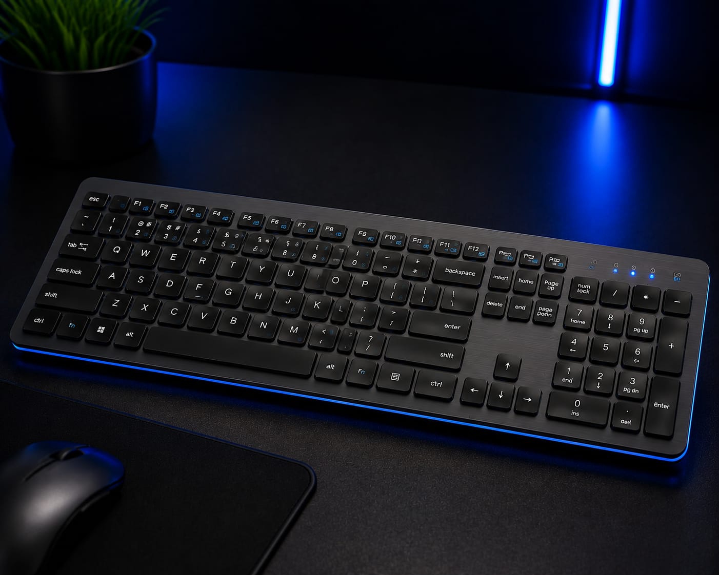 SWIFT Accessories full-size wireless keyboard with 2.4GHz connection and number pad